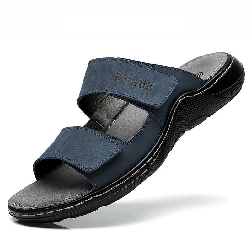 Men'S Shoes Hey Dude - Sandały męskie sportowe z licowej skóry
