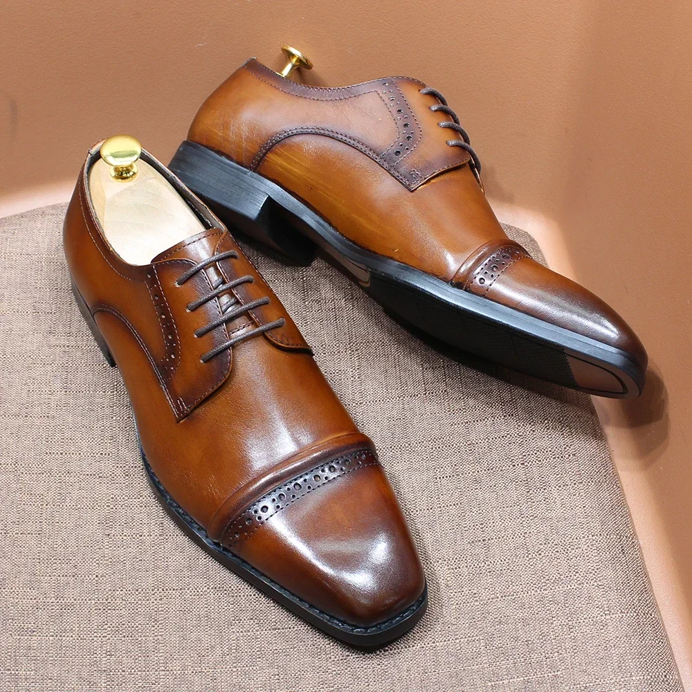 Wytrzymałe oksfordy z noskiem  – Men'S Shoes Smart recenzja i cena
