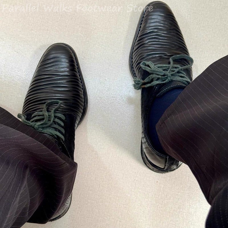 Męskie plisowane skórzane buty – Men'S Shoes Smart recenzja i cena