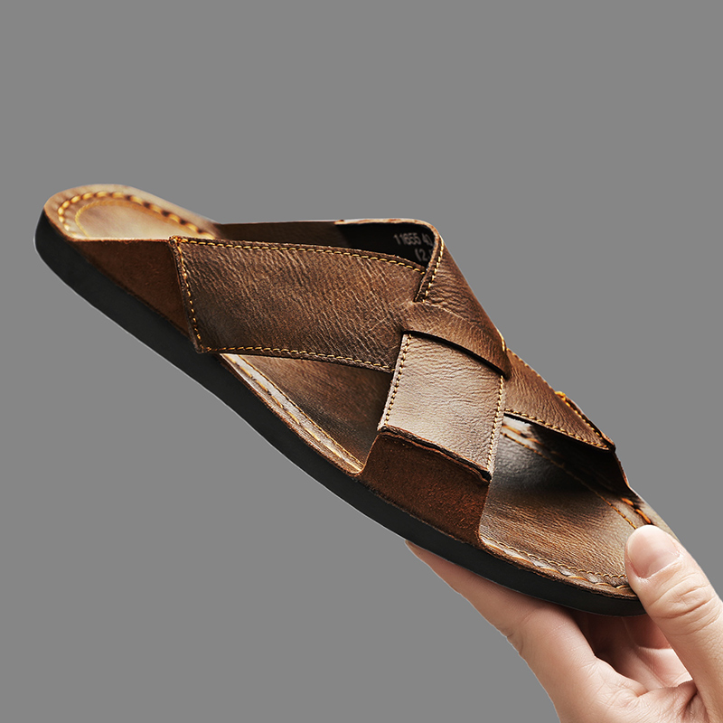 Męskie klapki ze skóry natural – Men'S Shoes Hey Dude recenzja i cena