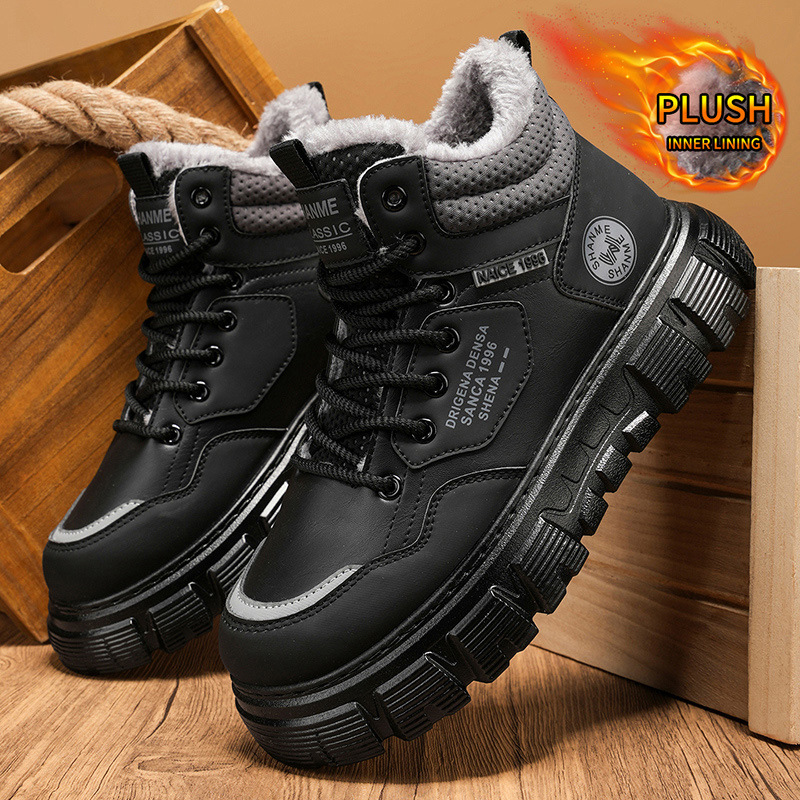 Zimowe, welurowe, wysokie buty – Men'S Shoes With Height Increase recenzja i cena