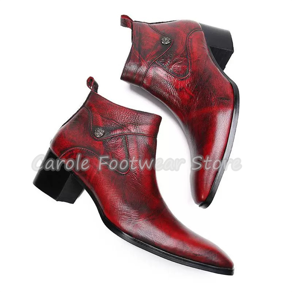 Męskie botki Chelsea z natural – Men'S Shoes Increase Height recenzja i cena