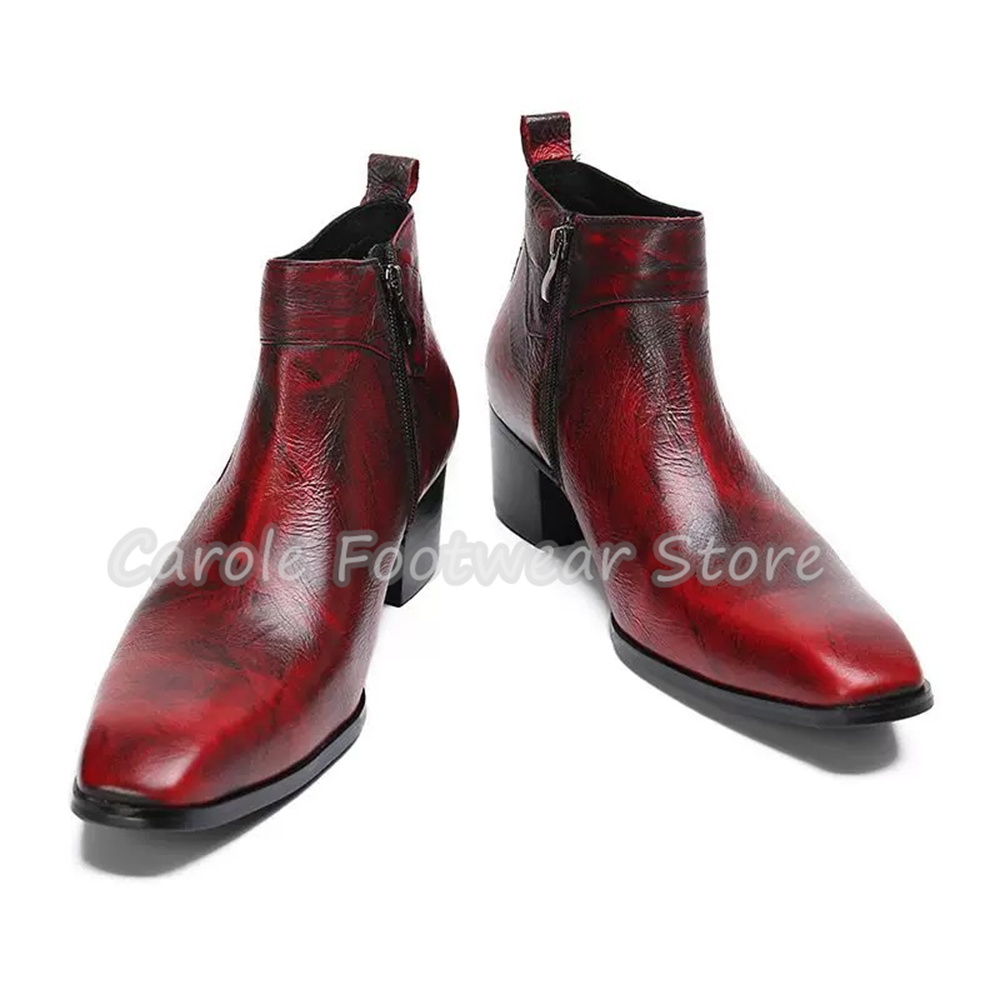 Męskie botki Chelsea z natural – Men'S Shoes Increase Height recenzja i cena