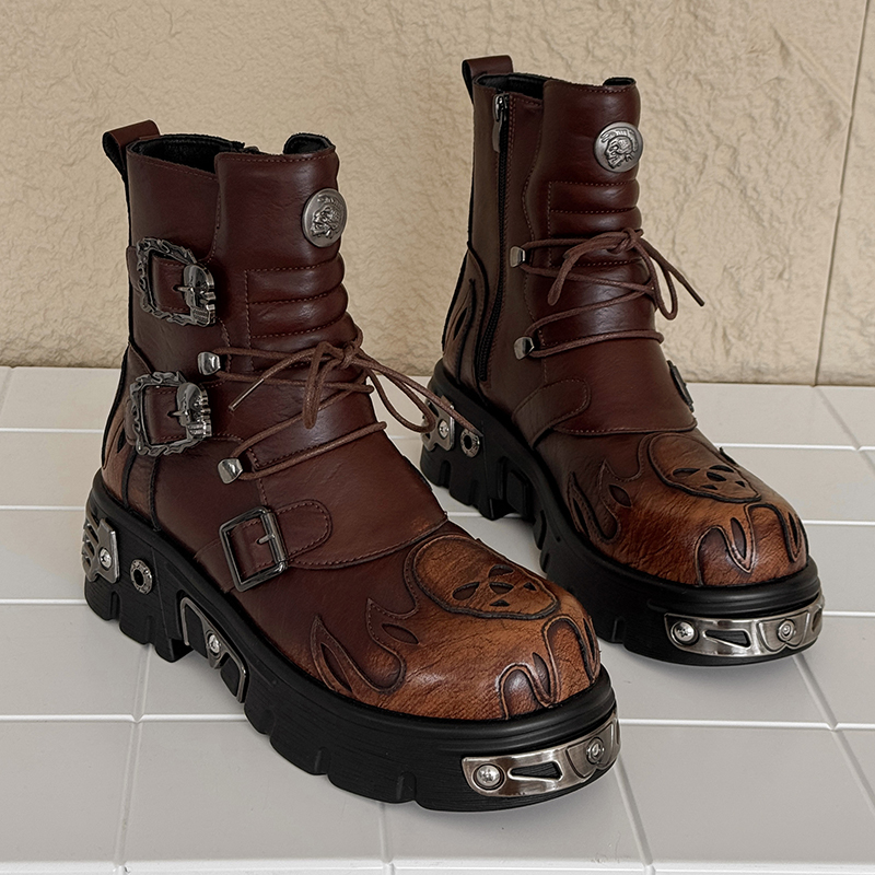 Męskie buty motocyklowe w styl – Men'S Shoes Increase Height recenzja i cena